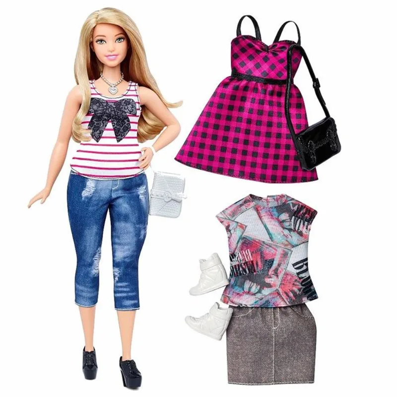 Boneca Barbie Fashionistas com Acessórios Fashion - Dtf00