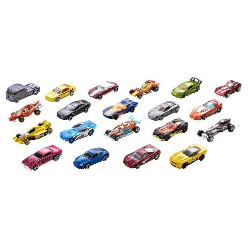 Kit Carrinho Infantil Hot Wheels Mattel DXY59 20 Peças
