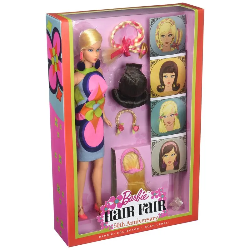 Conjunto De Festa De Cabelo Barbie Com Acessórios