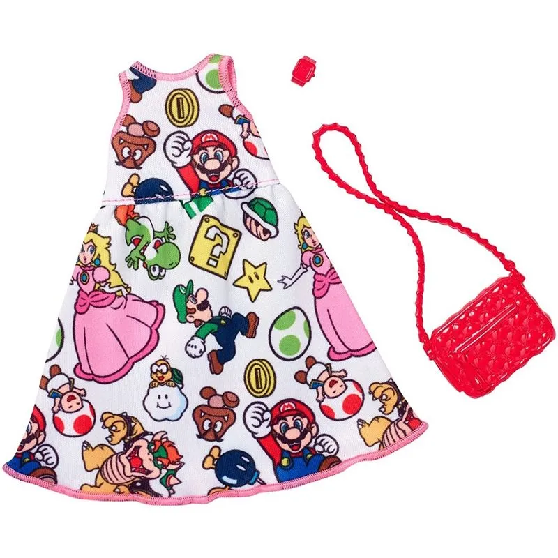 Barbie Super Mario Moda Branca