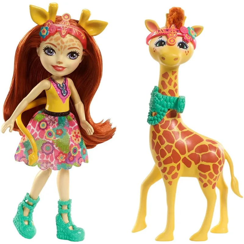 Enchantimals - Boneca com Bichinho Grande - Girafa Gillian & Pawl Fky74