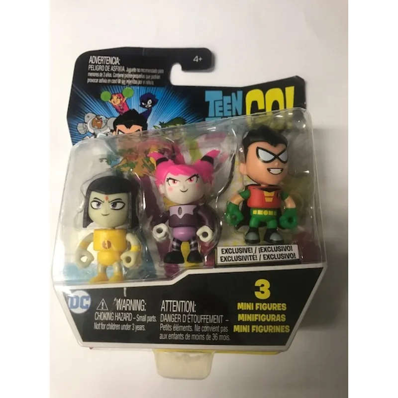 Teen Titans Go! - Mini Figuras com 3 - Dxn85