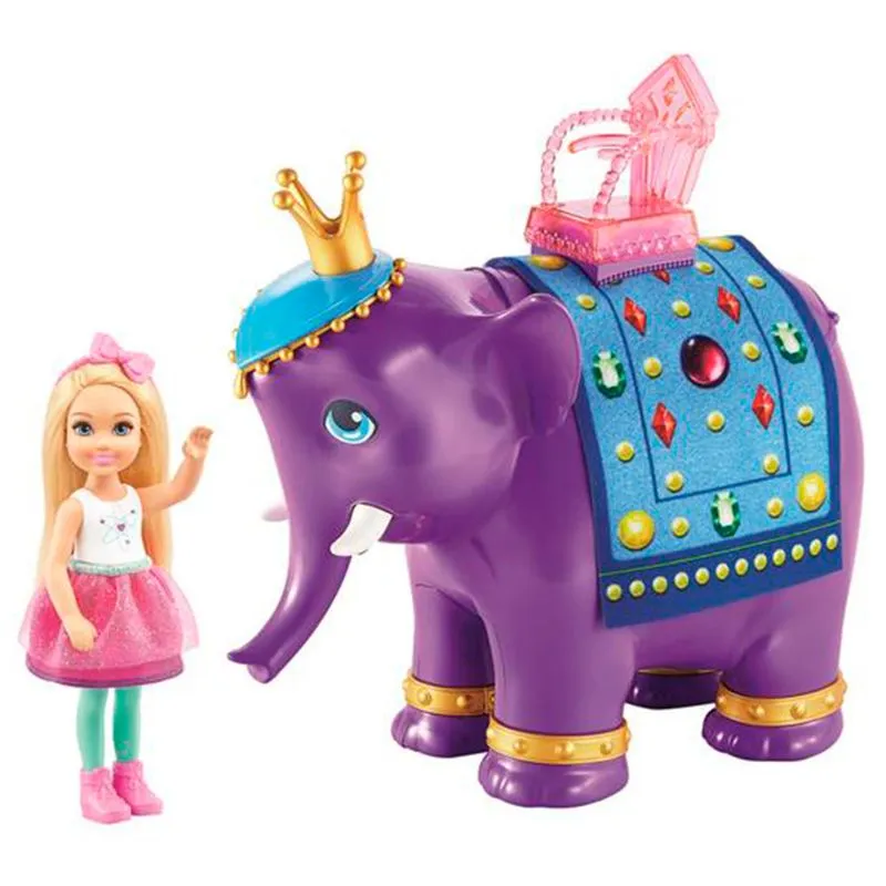 Boneca Barbie Chelsea e o Rei Elefante - Mattel