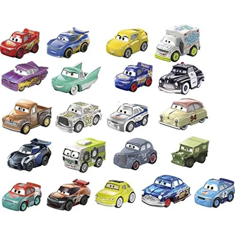 Disney Cars Toys Mini Racers, pacote com 21 unidades colecio