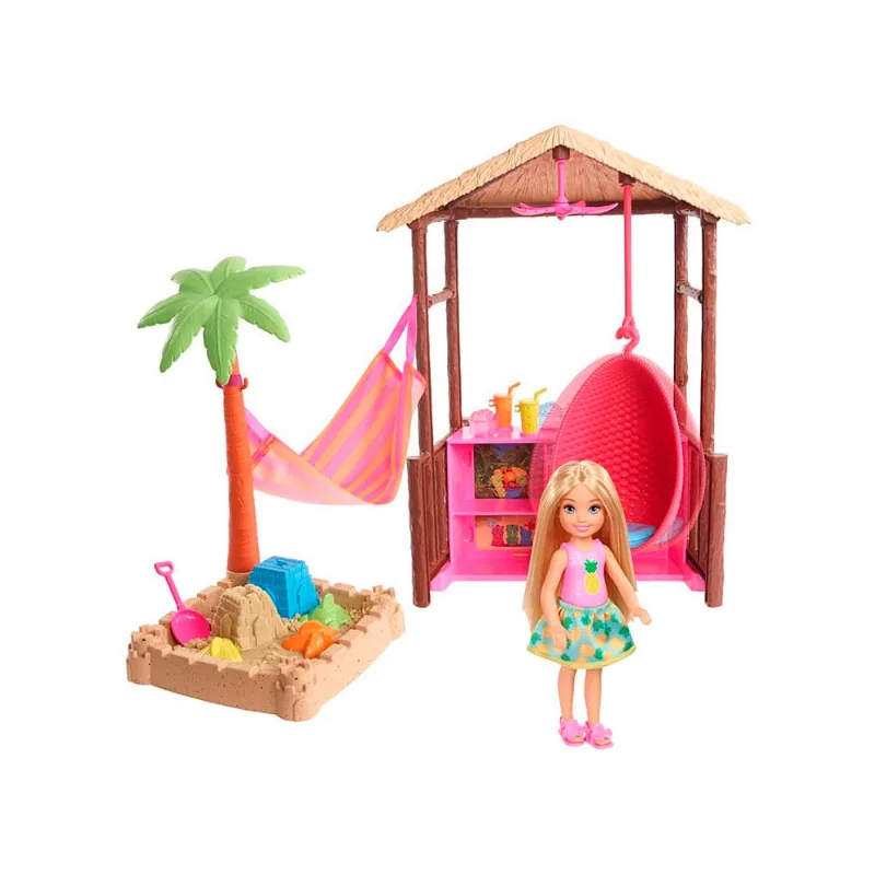 Barbie Explorar e Descobrir Barraca de Praia Chelsea -Mattel