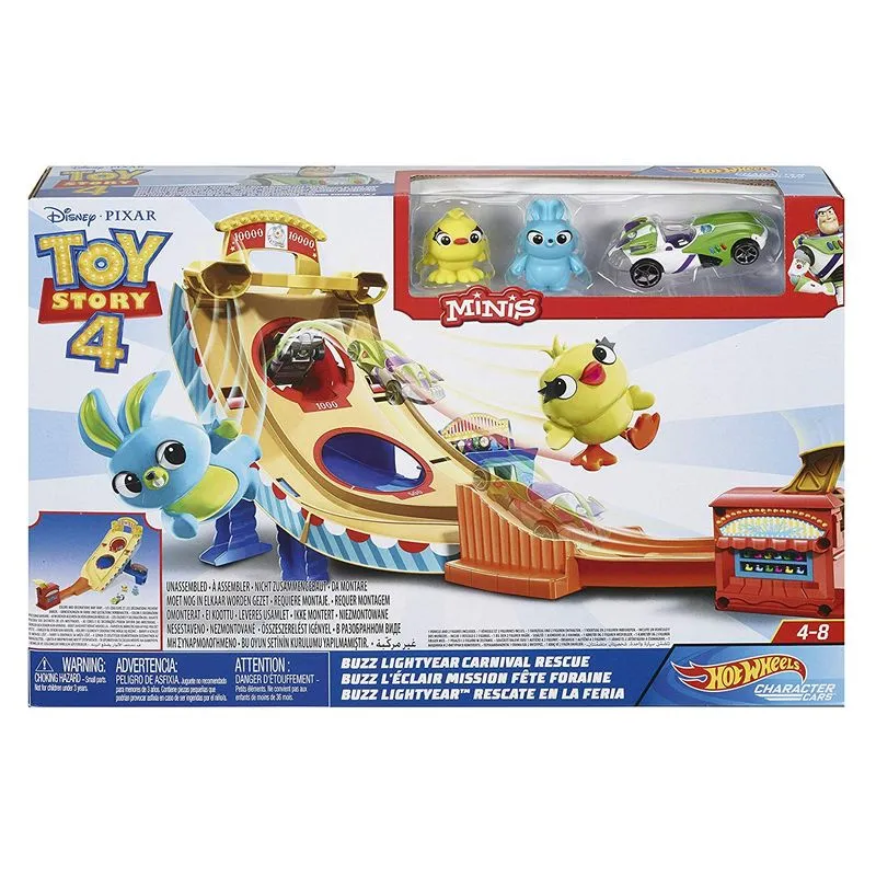 Hot Wheels - Toy Story 4 - Pista Buzz Lightyear Carnival Rescue Gcp24