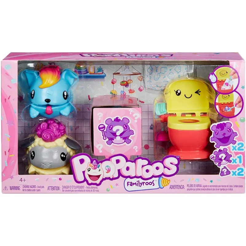 Pooparoos - Pack Família Animais Ggp24 - Mattel