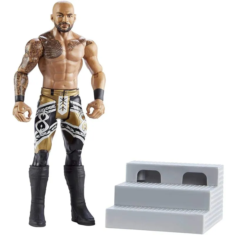 Wwe Mattel Gnk09 Wrekkin' Ricochet 6 Polegadas Action Figure Com Movimentos Ativados Pull-back E Um Acessório Wreckable Multi