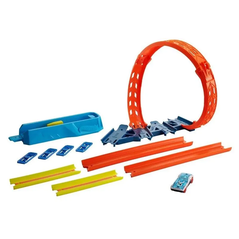 Hot Wheels Track Builder Lançador Looping Ajustável - Mattel