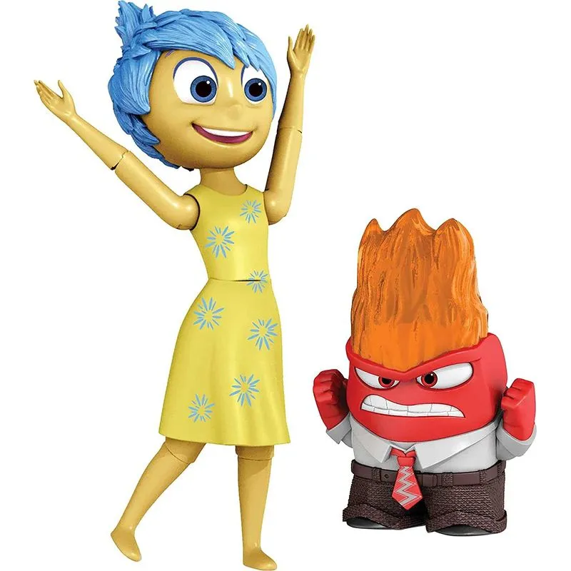 Figuras De Ação Disney Pixar Inside Out Anger &amp; Joy
