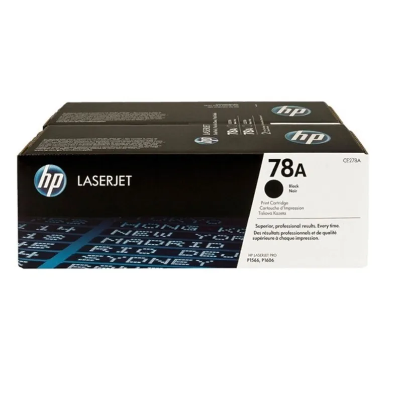 Toner hp 78A Preto para LaserJet Pro (P1566, P1606, M1536 até M1539), Pack c/2, CE278AE hp