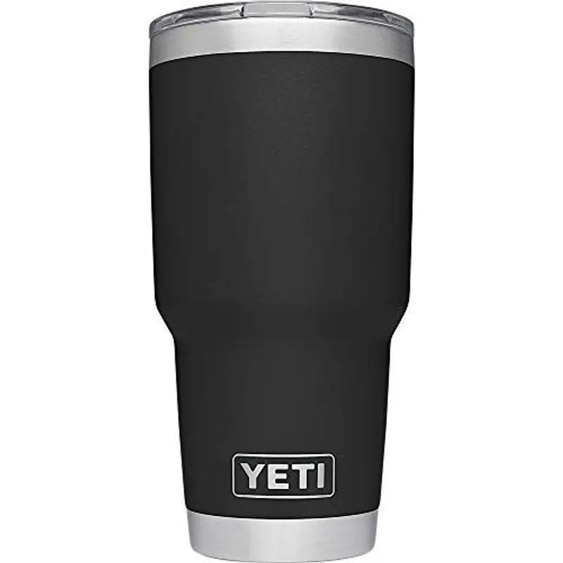 Yeti Rambler 30 oz Inoxidável Aço Inoxidável Vácuo Isolado Tumbler com Tampa, Preto