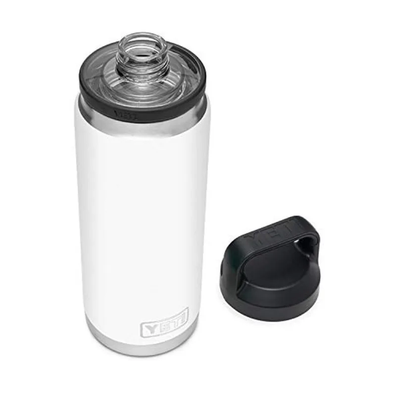 Garrafa a Vácuo Isolada a 737ml de Aço Inoxidável com Tampa de Despejo, Branca - yeti