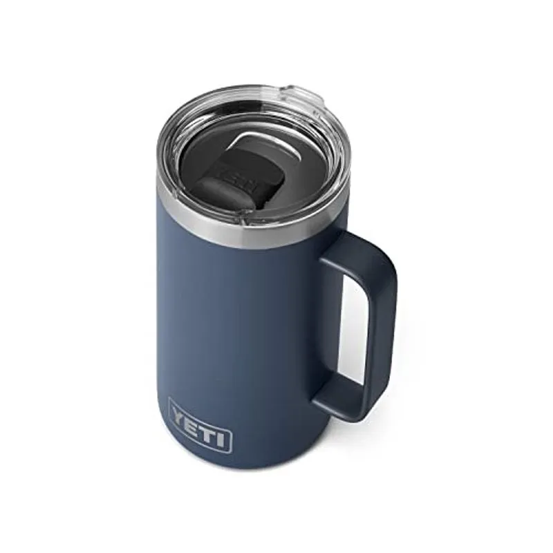 Yeti Rambler 24 oz Caneca, Isolado a Vácuo, Aço Inoxidável com Tampa MagSlider, Marinha
