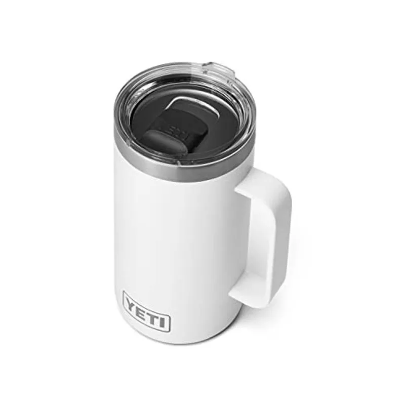 Yeti Rambler 24 oz Caneca, Isolado a Vácuo, Aço Inoxidável com Tampa MagSlider, Branco