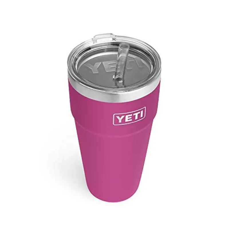 Yeti Rambler 26 Oz Straw Cup, Isolado A Vácuo, Aço Inoxidável Com Tampa De Palha, Pera Espinhosa