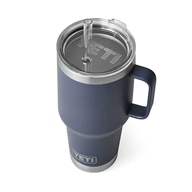 Yeti Rambler 35 oz Caneca de palha, isolado a vácuo, inoxidável