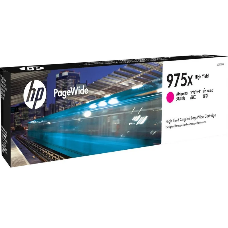 HP L0S03AA 975X Ink Toner Cartridge High Yield PageWide Pro Genuine (Magenta) SuperOffice