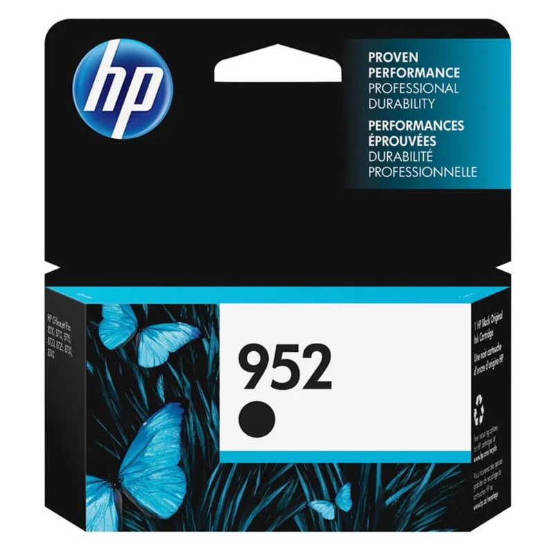 Cartucho de Tinta hp 952 F6U15AN Preto Officejet Pro 8710 8720 8715 8740 8702 8725 8216 Original