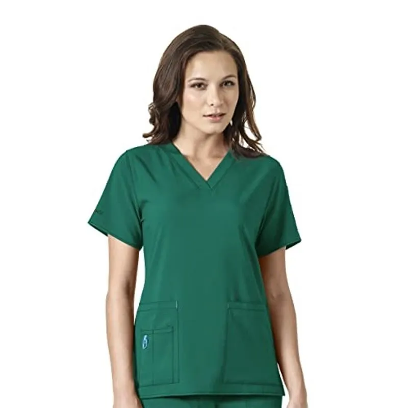 Carhartt mulheres V-neck Tech Top Medical Scrubs, Hunter, X-Small eua
