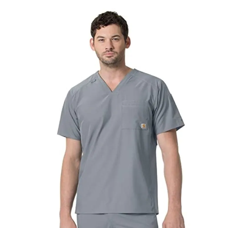 Carhartt Men's Slim Fit V-Neck Top, Estanho, X-Large
