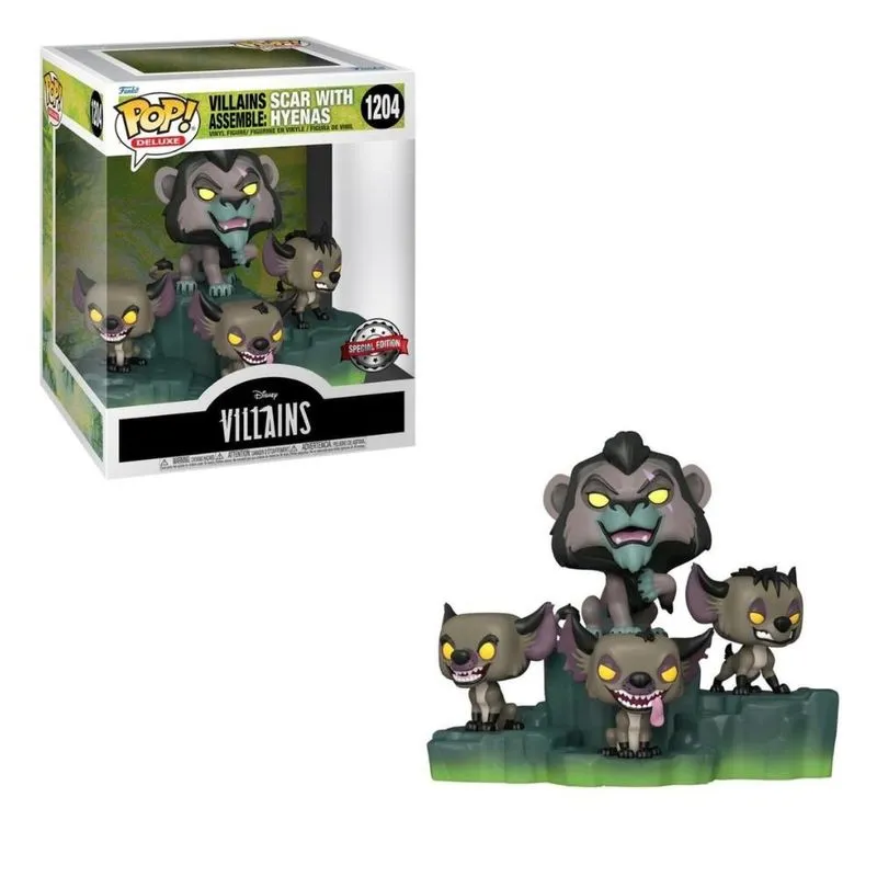 Funko Pop Disney Villains 1204 Scar with Hyenas