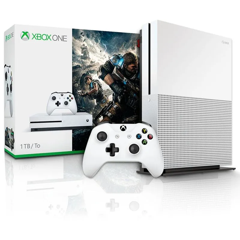 Console Xbox One S 1tb Com Jogo Gears Of War 4 Microsoft