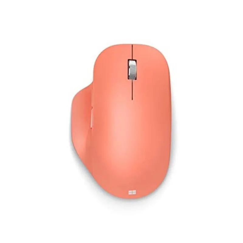 Mouse ergonômico Bluetooth da Microsoft - pêssego - com design ergonômico confortável, descanso para o polegar, bateria de até 15 meses. Funciona com PCs/laptops habilitados para Bluetooth Computadore