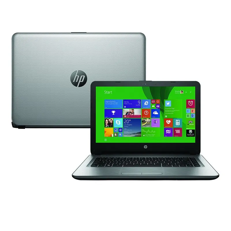 Notebook HP Intel Core i5 8GB 1TB Placa de Vídeo 2GB Windows 10 Tela 14" HP 14 AC141BR Cinza
