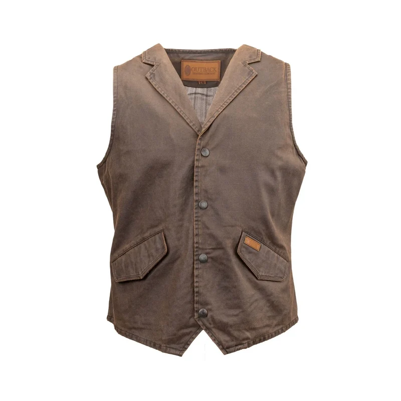 Outback Trading Co Men's Arkanas Vest Oil Skin 3XL