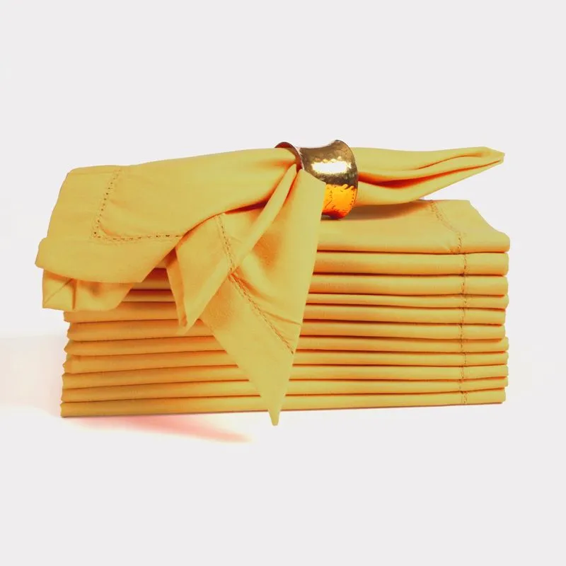 Guardanapos De Pano Ramanta Home Set De 12 Poliéster 50x50cm Musta