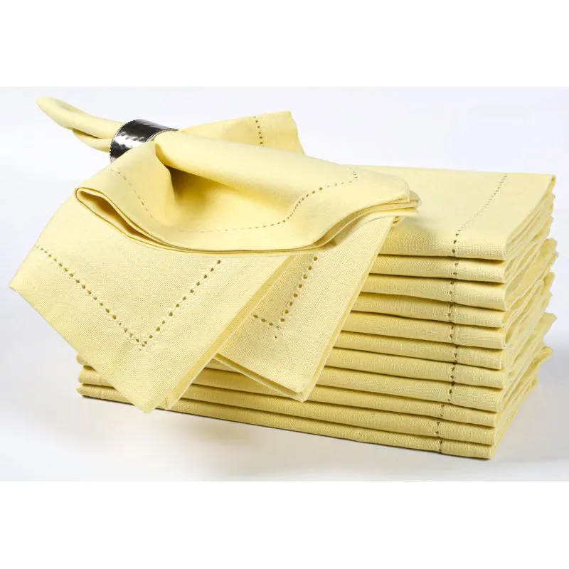 Guardanapos De Pano, Roupa De Cama, Algodão Artesanal, 18x18cm, Conjunto De 12 Franceses