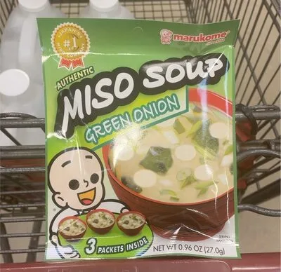 Authentic miso soup green onion