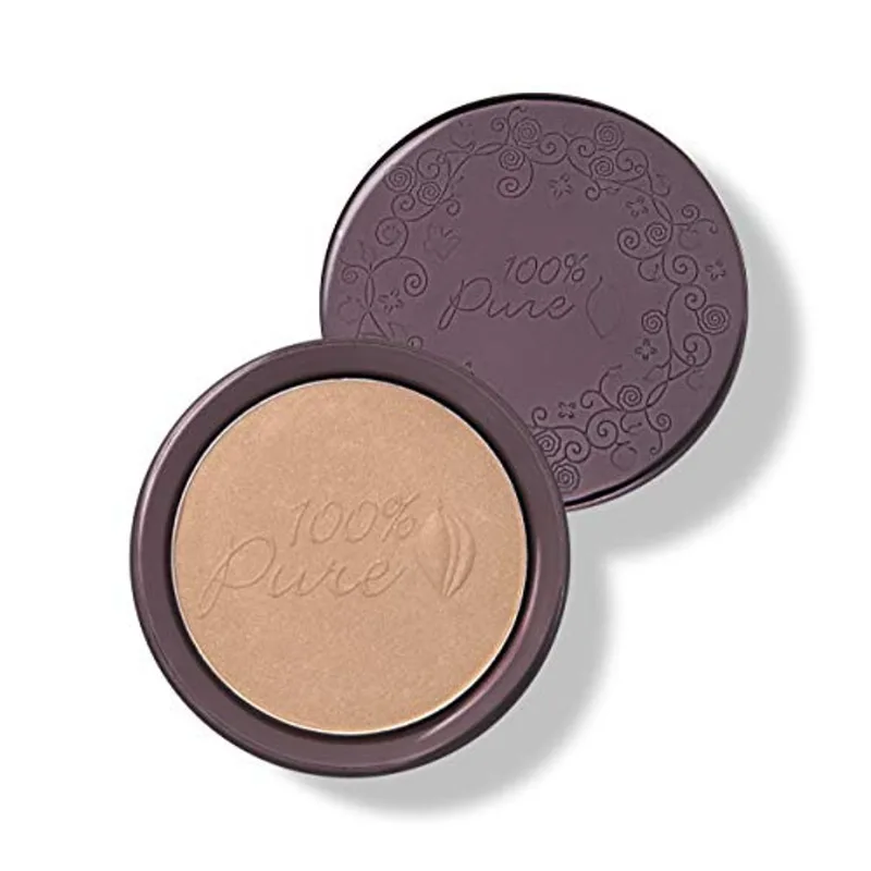Bronzer Pigmentado 100% Puro De Cacau Gem De Cacau Pó Bronzeador Para Rosto Maquiagem De Contorno Brilho Macio Brilho Beijado Por Sol (