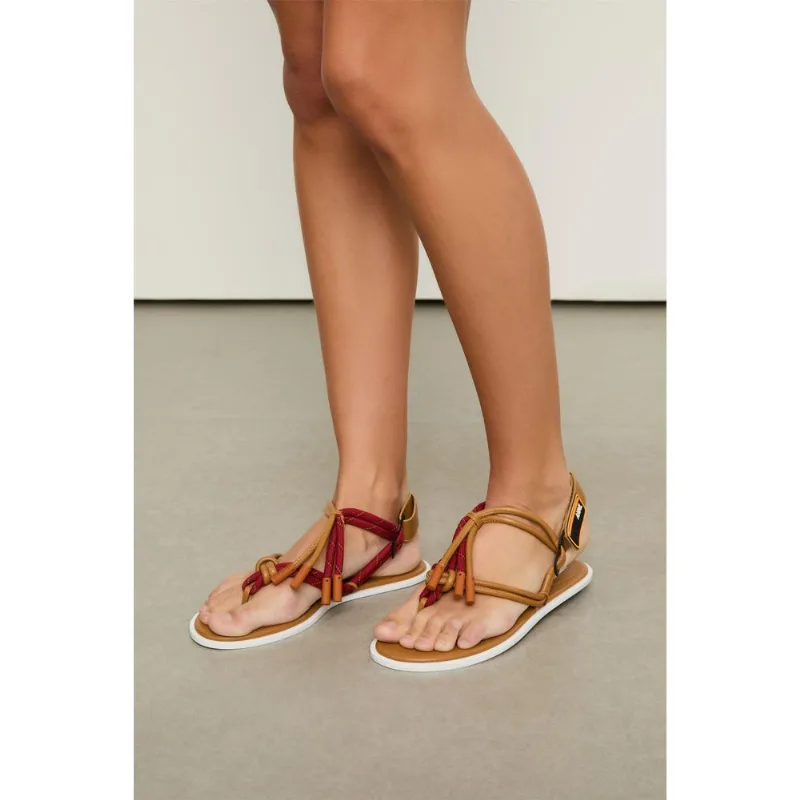 Rasteira De Couro Sport Caramelo - 37
