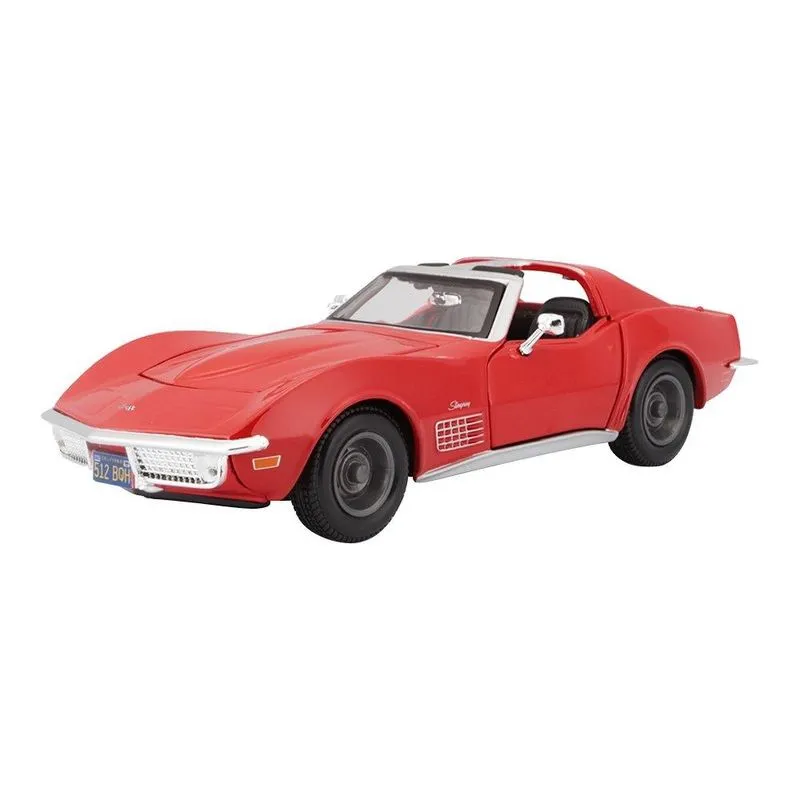 Carrinho Maisto 1:24 Se 1970 Chevrolet Corvette Vermelho