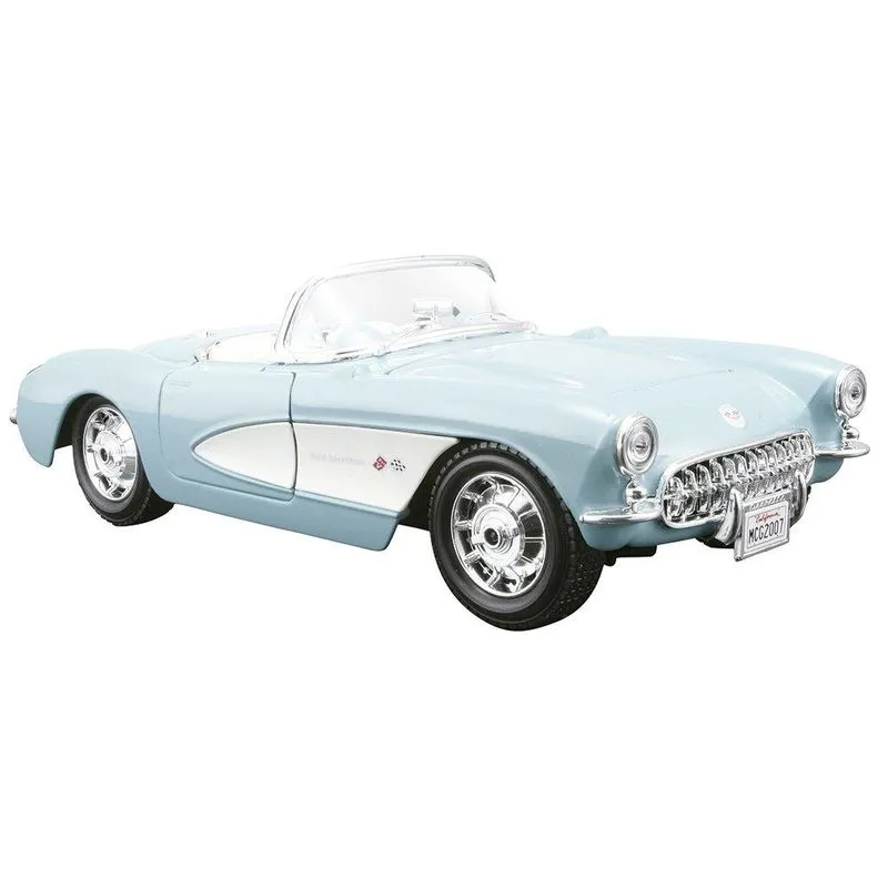 Carrinho Maisto 1:24 SE 1957 Chevrolet Corvette Turquesa