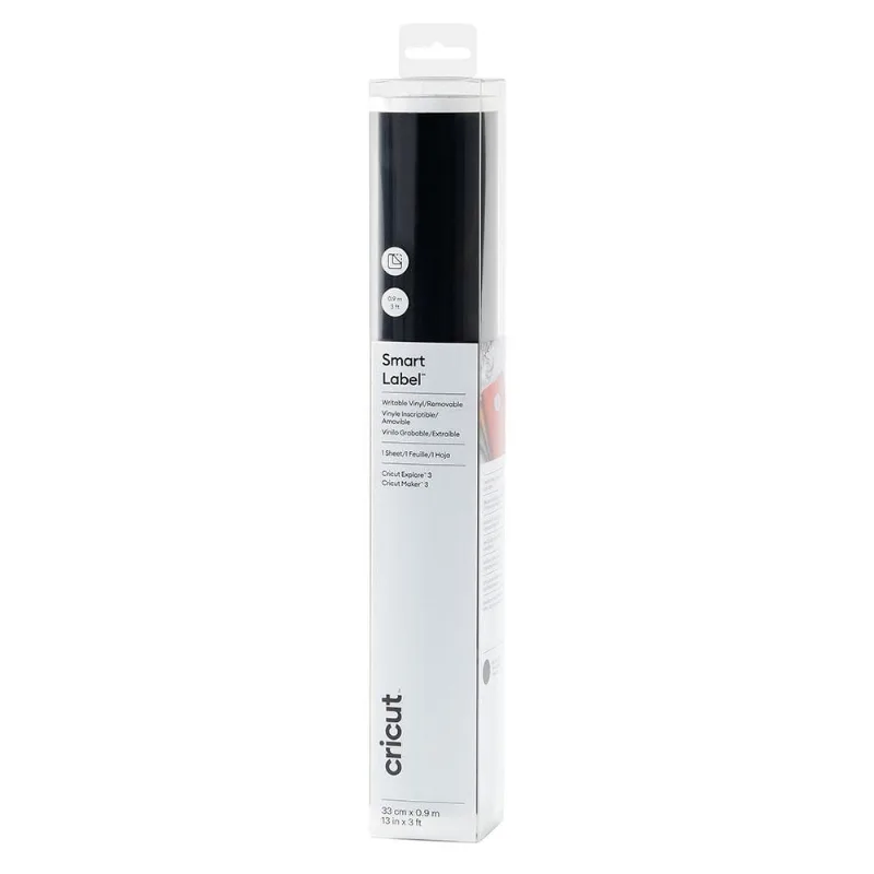 Adesivo Vinil Smart Removível Desenhável Preto - Cricut - 33 X 90 Cm - 01 Unid