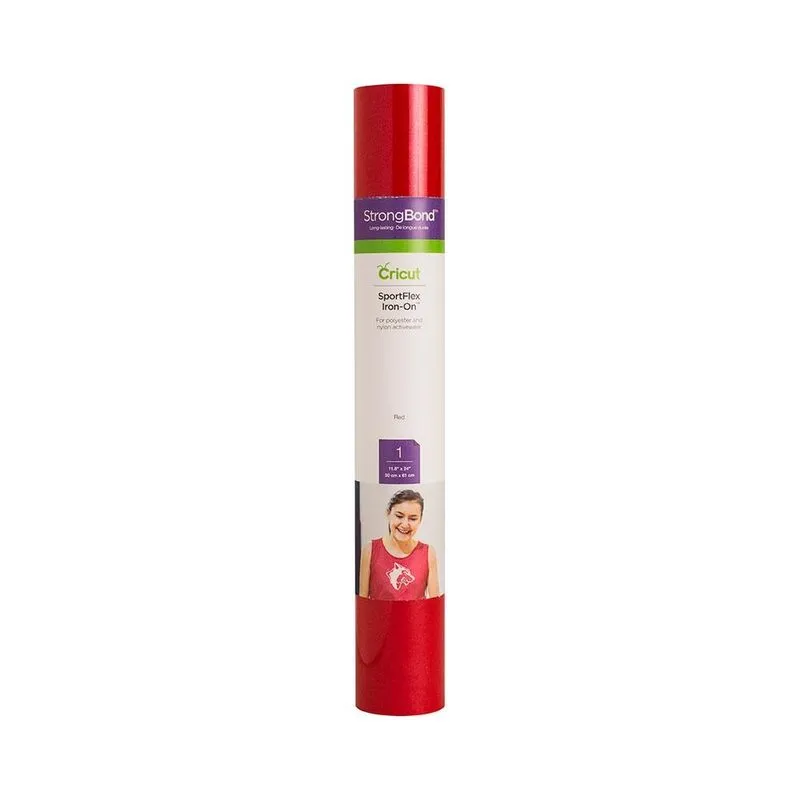 Transfer Para Tecidos Esportivos Vermelho - Cricut - 30x60cm - 1 Und