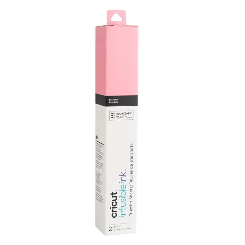 Transfer Sublimático Infusible Ink Rosa Claro - Cricut- 30,5 x 30,5 Cm - 02 Folhas
