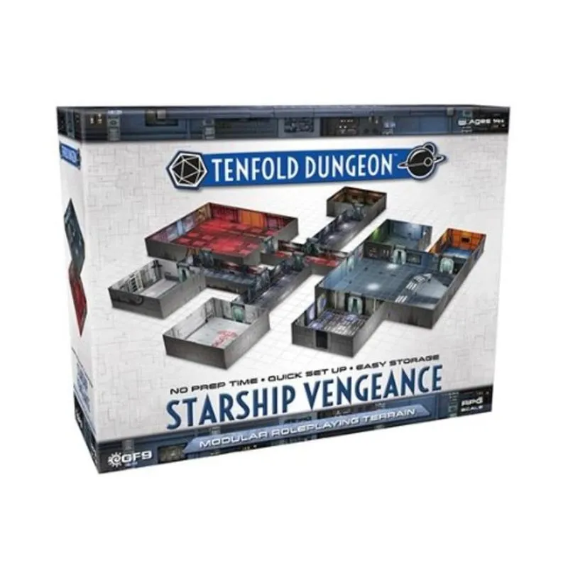 Conjunto Modular De Terreno De Rpg Gale Force Nine Starship Vengeance Tenfold Dungeon
