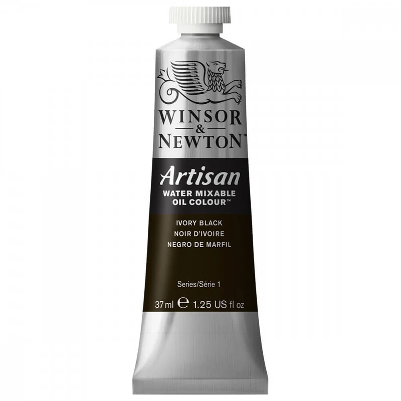 Tinta Óleo Solúvel em Água Winsor & Newton Artisan 37ml S1 331 Ivory Black