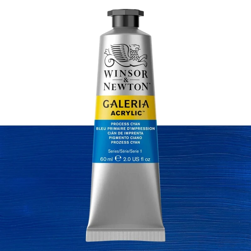 Tinta Acrílica Galeria Winsor & Newton 60ml 535 Process Cyan
