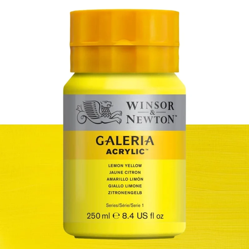 Tinta Acrílica Galeria Winsor & Newton 250ml 346 Lemon Yellow
