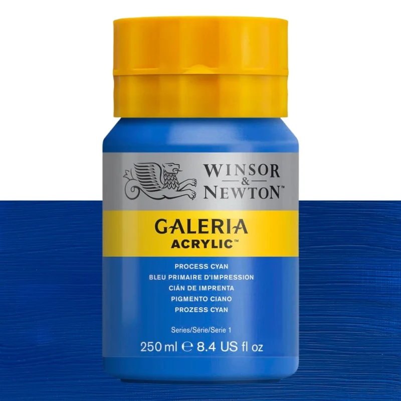 Tinta Acrílica Galeria Winsor & Newton 250ml 535 Process Cyan