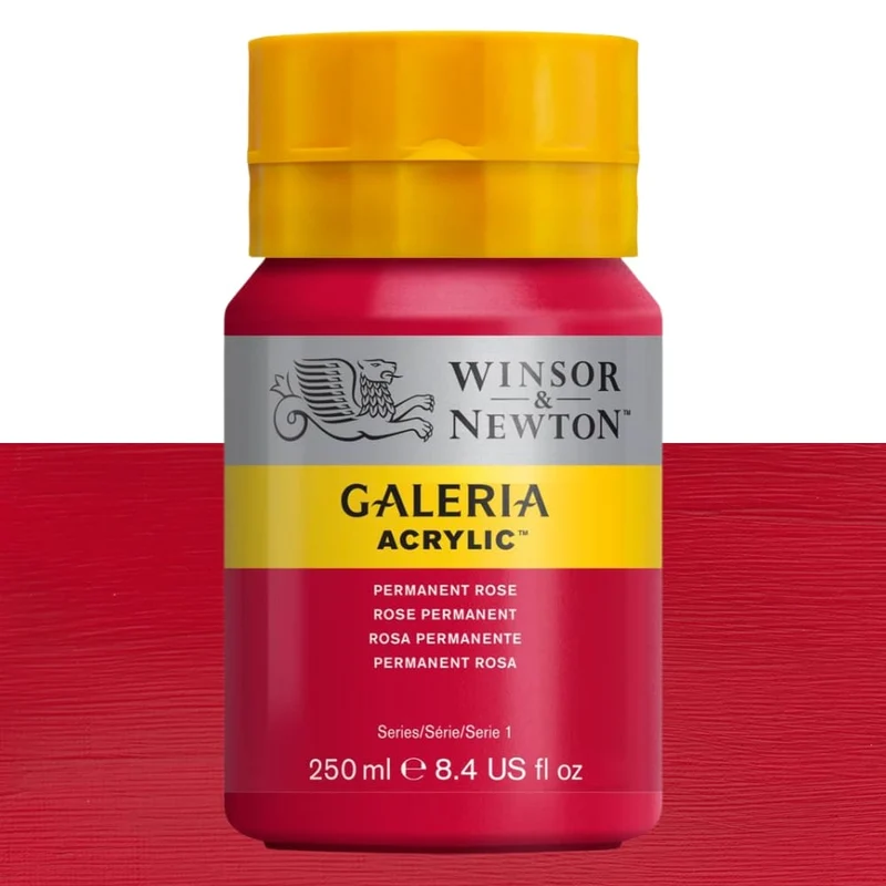 Tinta Acrílica Galeria Winsor & Newton 250ml 502 Permanent Rose