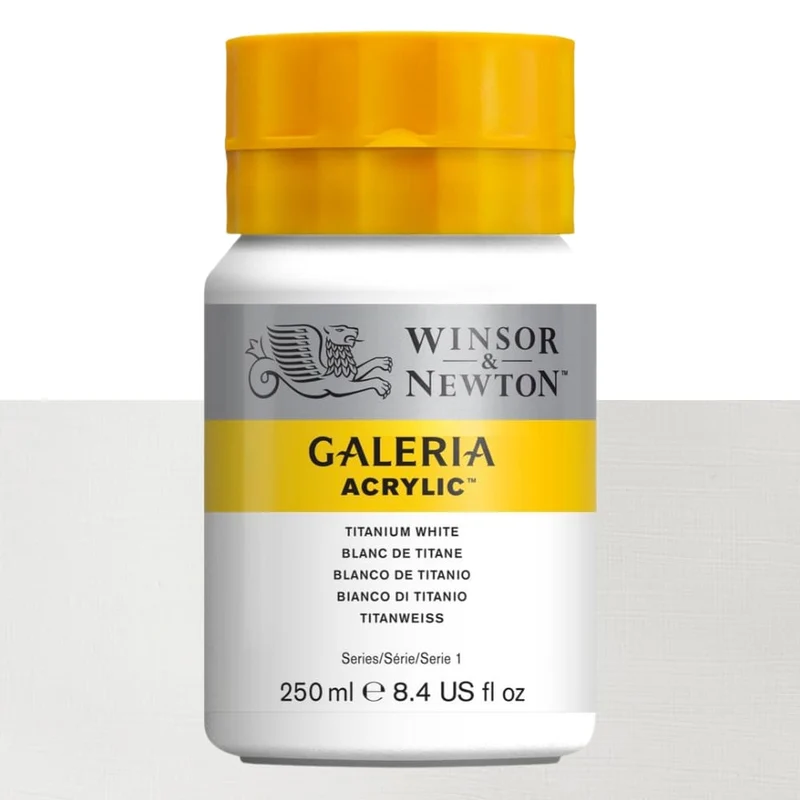 Tinta Acrílica Galeria Winsor & Newton 250ml 644 Titanium White