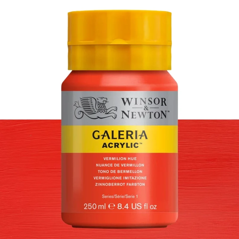 Tinta Acrílica Galeria Winsor & Newton 250ml 682 Vermilion Hue