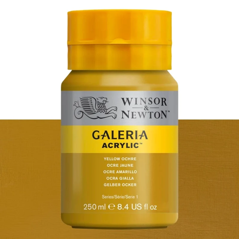 Tinta Acrílica Galeria Winsor & Newton 250ml 744 Yellow Ochre