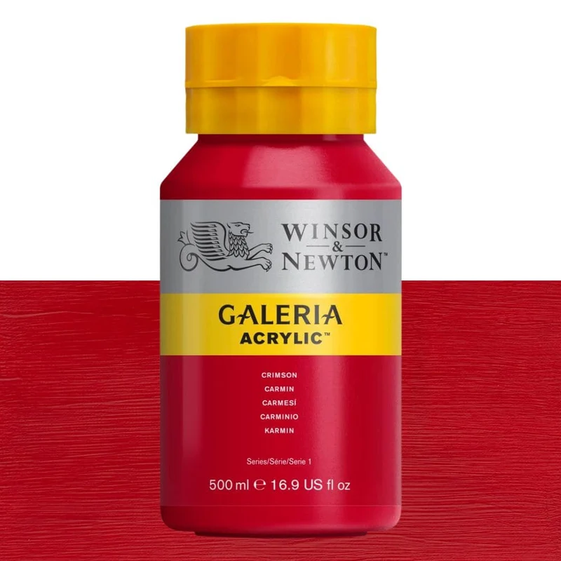 Tinta Acrílica Galeria Winsor & Newton 500ml 203 Crimson